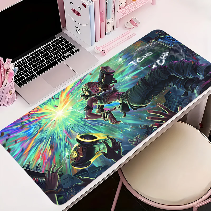 Mousepad pc acessórios de jogos armário de computador tapete estendido antiderrapante hd mouse pad anime teclado escritório v-valorant tapete de mesa