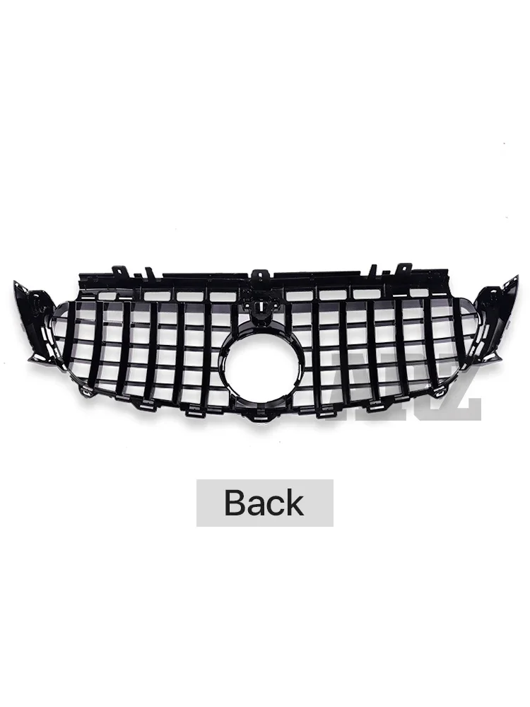 Black Silver Chrome Panamericana GTR Diamond Style Grille Sport For Mercedes Benz E Class W213 C238 2016-2019 Prefacelift AMG