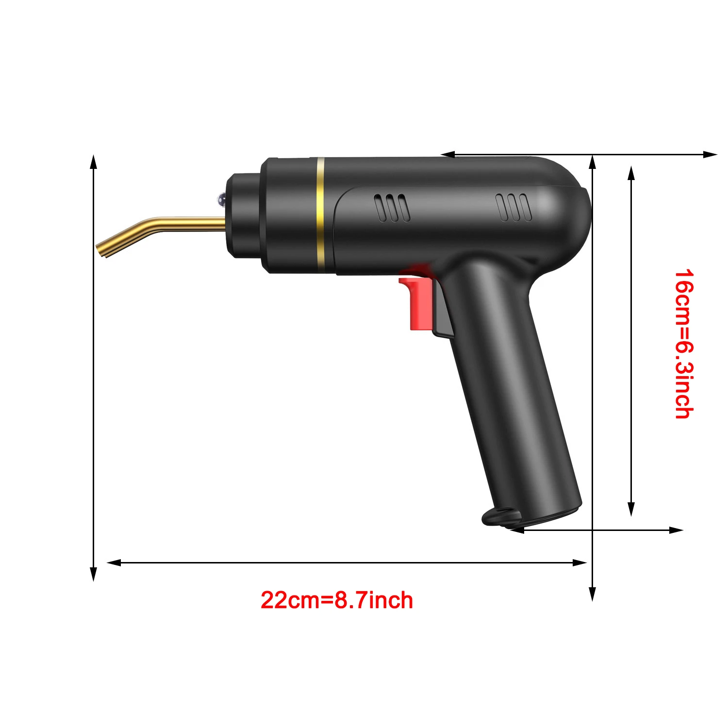 200W Cordless Plastic Welder Gun Plastic Welding Kit 400/1200PCS Hot Stapler USB Rechargeable Bumper Repair Kit for Most Plastic