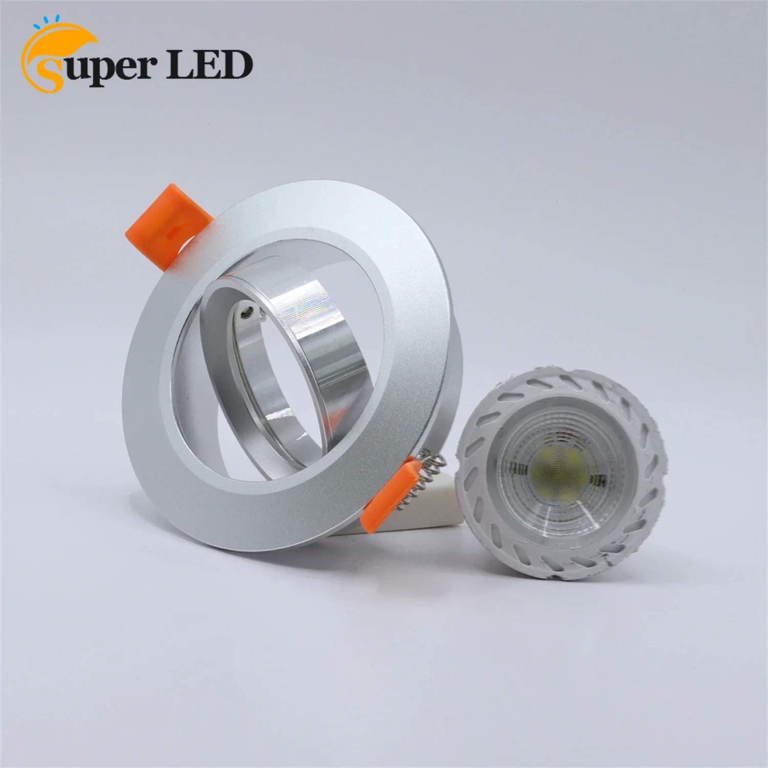 

Down Light Can Changeable Bulb GU10 MR16 Holder Aluminum Cut Hole 70mm Fixture Frame