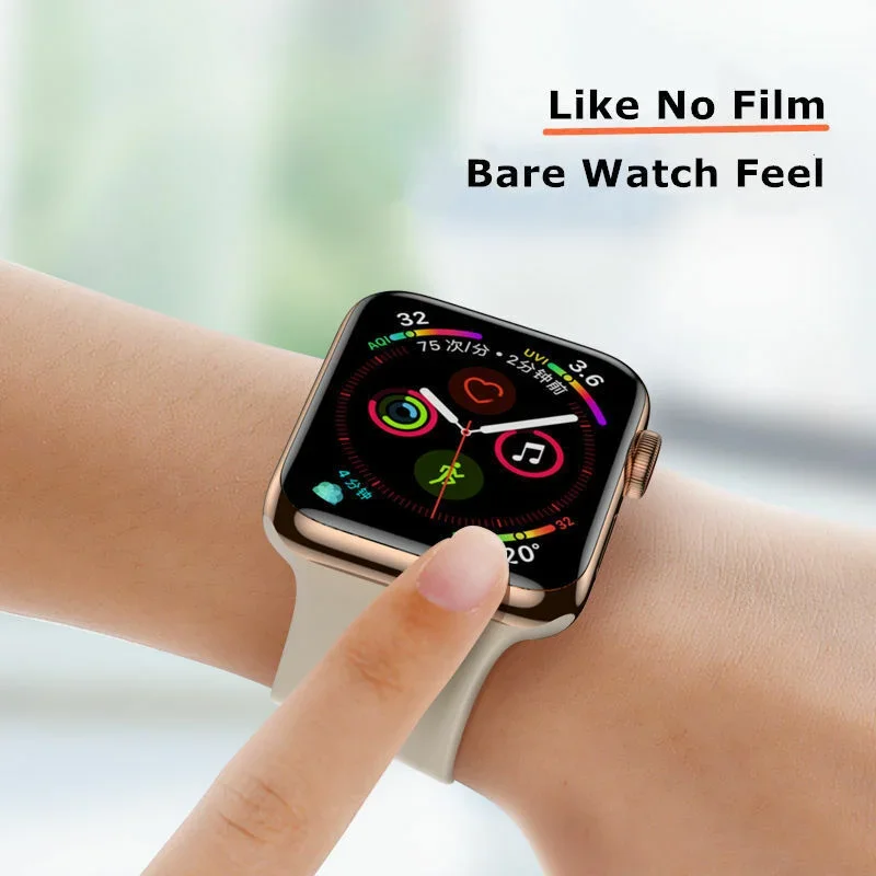 3D Screen Protectors For Apple Watch Protective Film 49mm 40mm 42mm 44mm For Iwatch 8 4 5 6 Series Se Protection Full Coverage