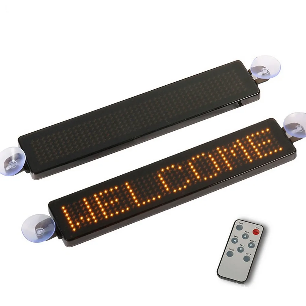 12V Car LED Advertising Programmable Sign Moving Scrolling Message Display Board Screen HD Text Digits Pattern Display