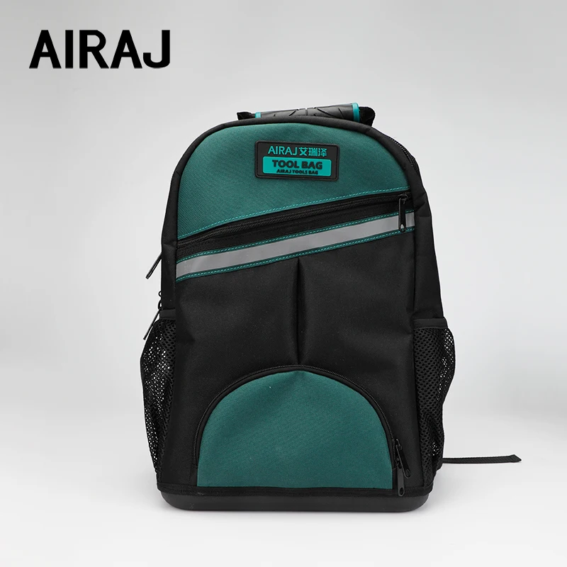 AIRAJ 18 Inch Tool Bag Backpack Large Capacity Waterproof Oxford Cloth Electrician Repair Kit Durable Woodworking Storage Bag