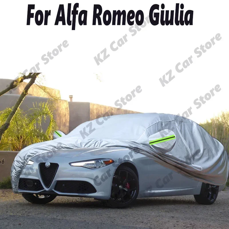 Telo Copriauto Impermeabile Completo Anti-UV Estivo e Anti-Polvere Invernale per Alfa Romeo Giulia (952) 2015-2023