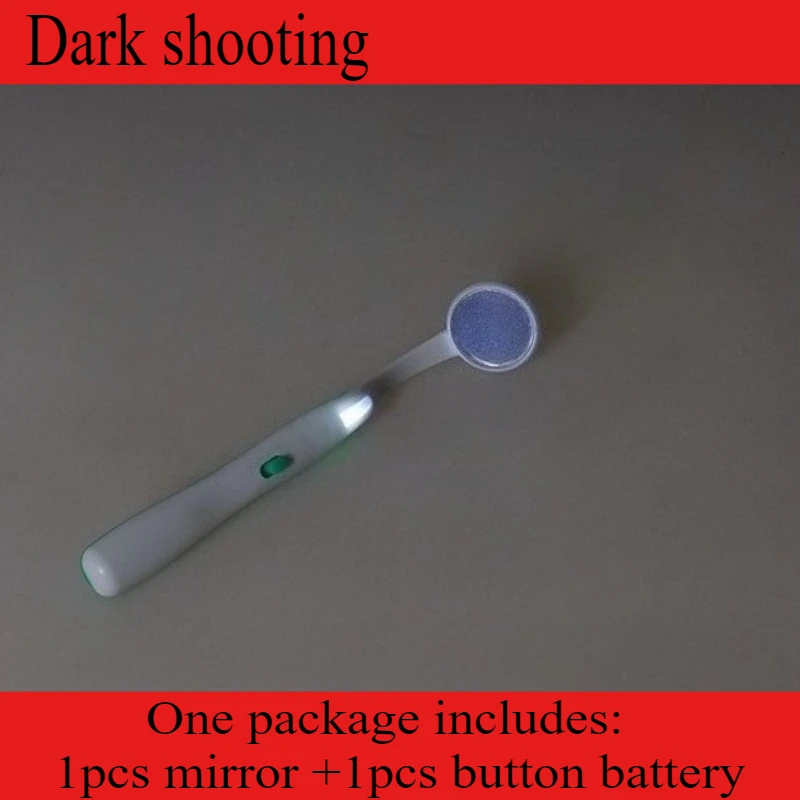 1Pcs Dentistry Filling Material Kit Intraoral Mirrors Dental Mirror with Led Lights Microscope Internal Speculum Checking Mirror