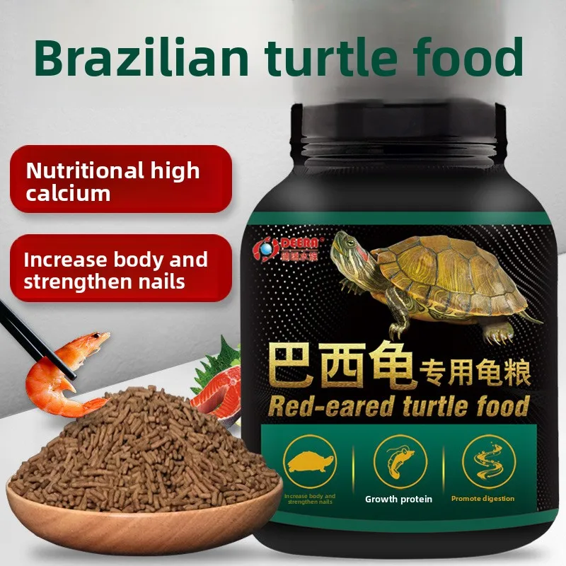 

DEERA Red Eared Slider Turtle Food - Complete Balanced Floating Pellets for Aquatic Turtles, Juvenile & Adult