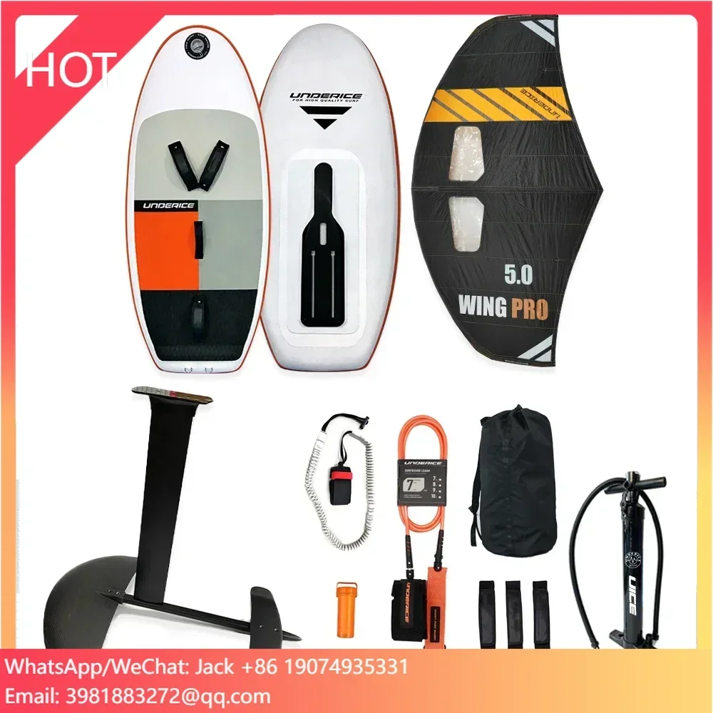 Underice Custom Inflatable Paddle Sup Foil Board Power Jet Wind Foil Wing Surfboard Electric Inflatable Hydrofoil Surfing with f
