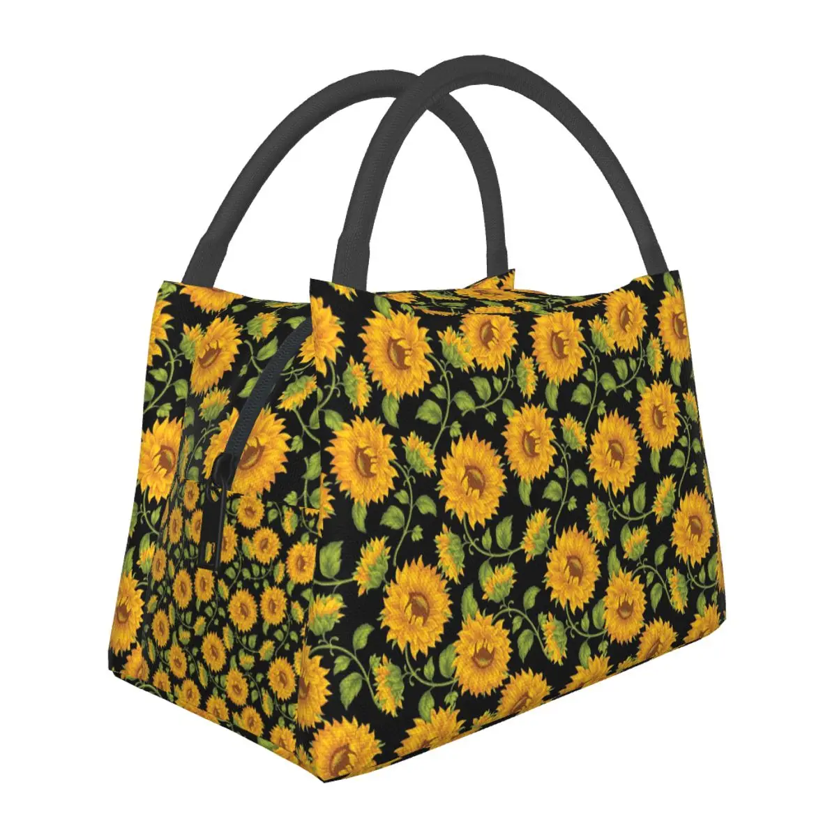 Sunflower Insulated Lunch Bag for Women Bento Storage Food Boxes Leakproof Container Cooler Thermal Lunch Box Tote
