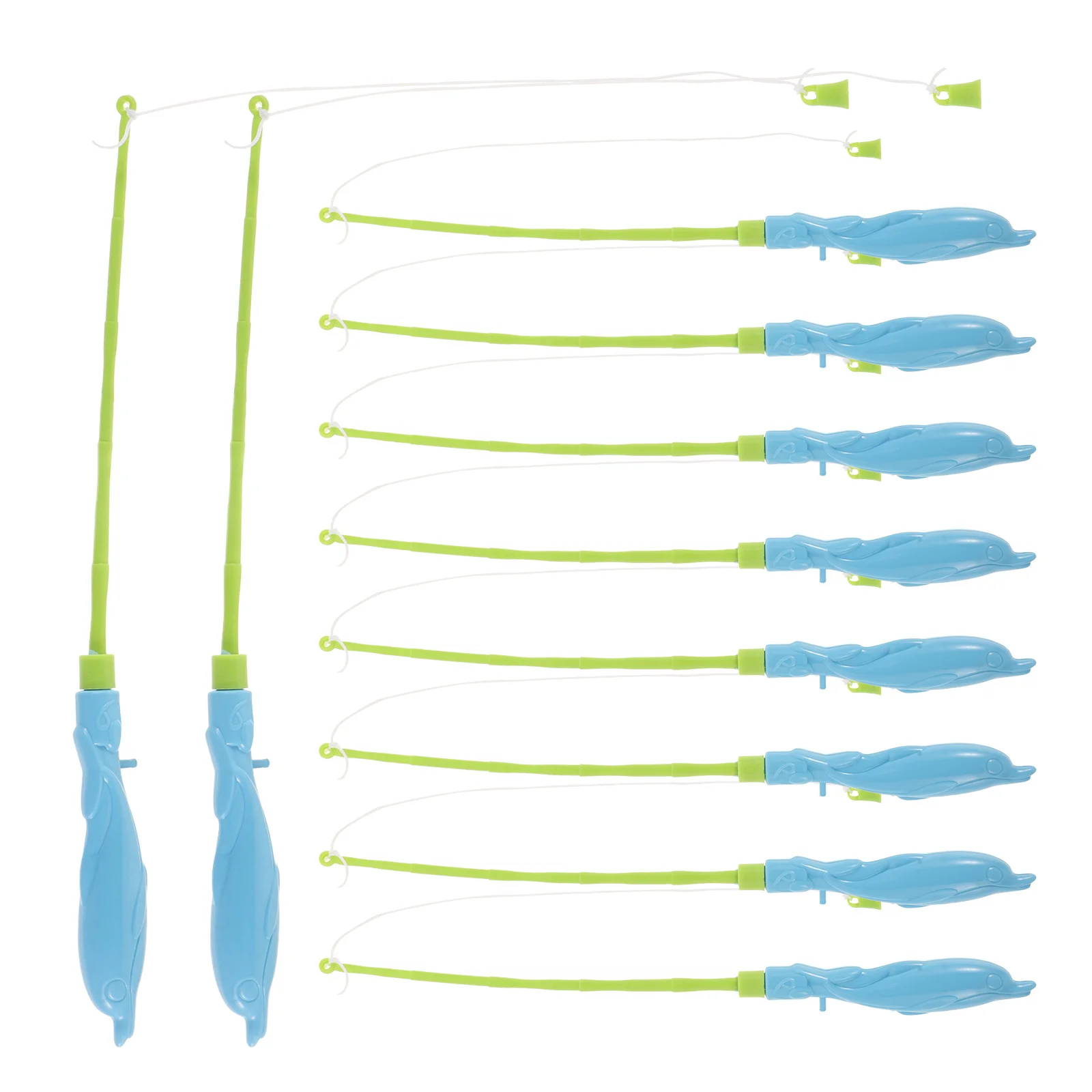 

10 Pcs Rod Toy Lightweight Magnetic Game for Bath Pool Play Baby Fishing Pole Learning Fishing Learning Toys Toys