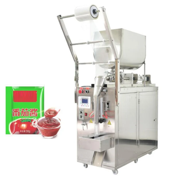 

Automatic Chili Ketchup Peanut Butter Jelly Fruit Jam Honey Paste Pouch Bag Packaging Sauce Packing Machine