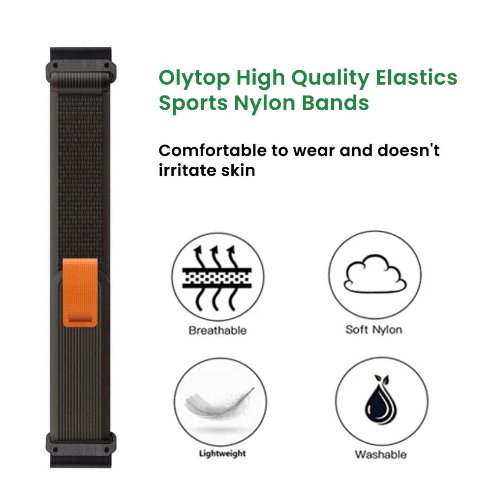 26mm 22mm 20mm Quick Fit Trail Nylon Strap For Garmin Fenix 8 51mm 47mm 43mm Wristband Garmin Quatix 8 Tactix 8 Instinct 3 Band