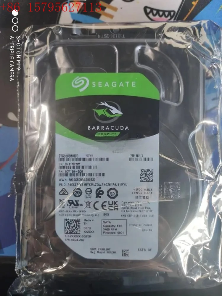 FOR ST6000DM003 Seagate Barracuda 6TB 5400RPM 256M 6Gb/s 3.5