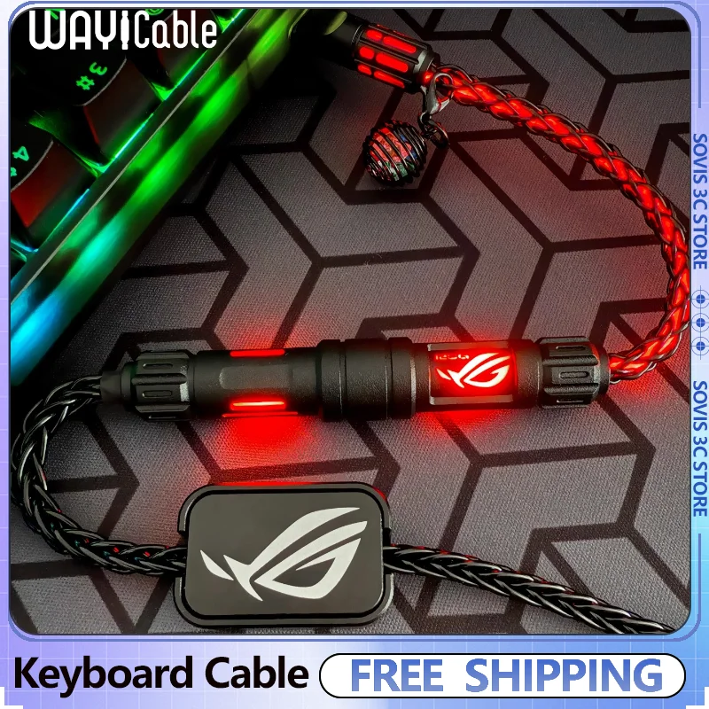 

Mechanic Series 8K Gaming Magnetic Switch Keyboard Cable Color-Changing Switch Lights Customizable Aviation Connector Cable