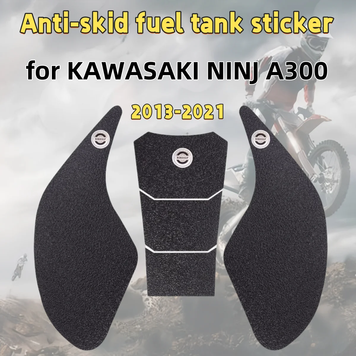 

for KAWASAKI NINJA300 2013-2021 motorcycle fuel tank stickers fishbone stickers anti-slip side stickers