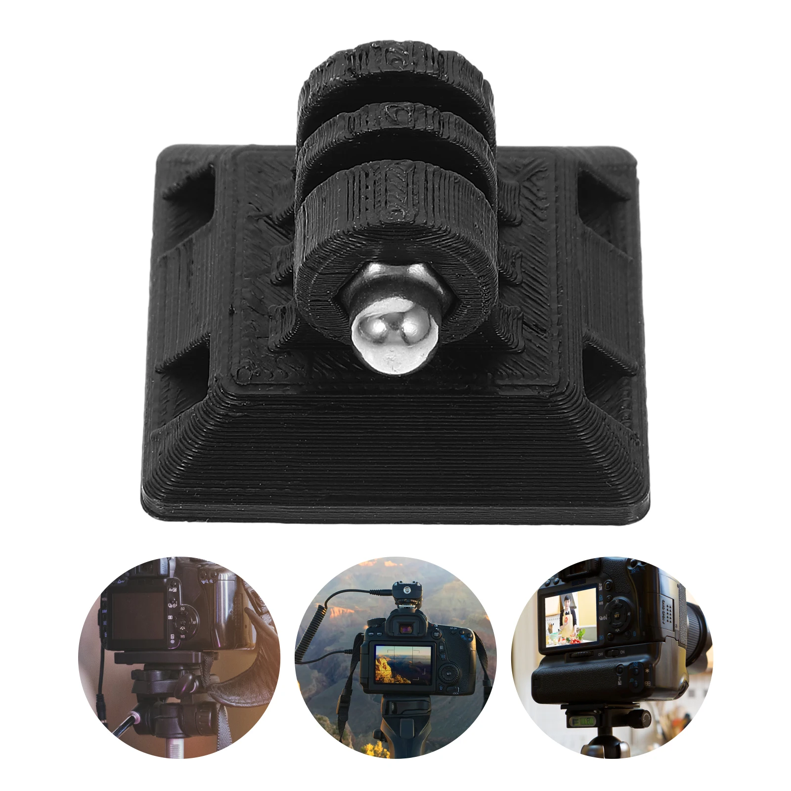 

Quick Release Plate 1/4 Action Adapter Secure Lock Easy Install Stable Grip Compatible With Various Cameras Quick Release Plate