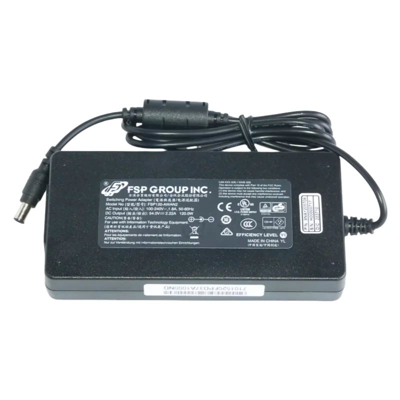 Genuine FSP FSP120-AWAN2 54V 2.22A 120W Switching Power Adapter For DAHUA Hikvision Video Recorder Power Supply Charger