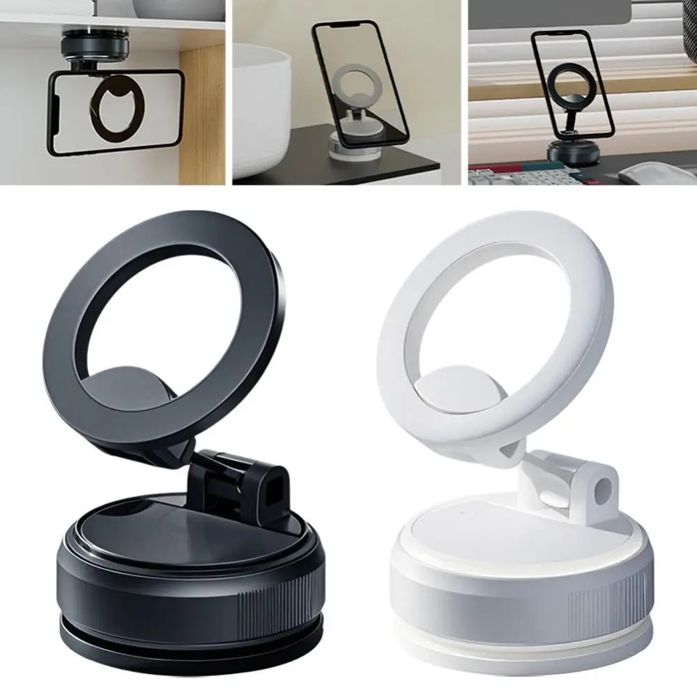 

Складной вакуумный магнитный держатель для телефона с сильной присоской, регулируемое на 360° крепление для телефона ° Вращающаяся подставка для мобильного телефона