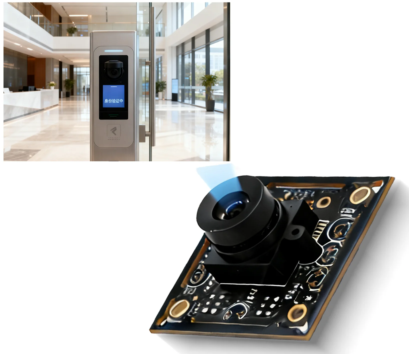 โมดูลกล้อง USB อุตสาหกรรม AR0234 ความละเอียด 2MP สี 1080P 60fps ความเร็วสูง ปรับแสงได้ทั่วโลก 90 °   โฟกัสคงที่สำหรับวัตถุที่เคลื่อนไหว