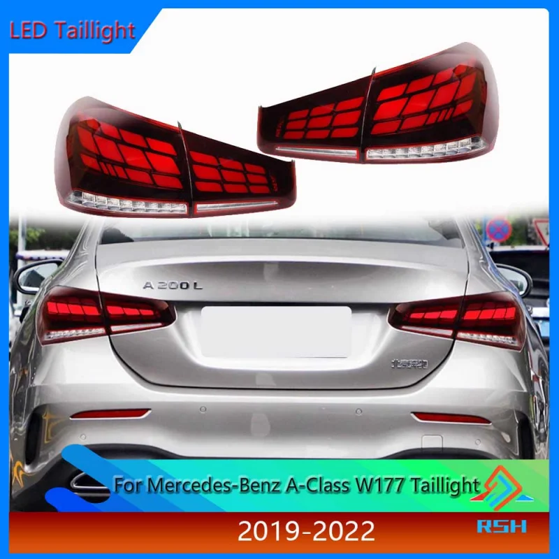 

Taillight Assembly For Mercedes Benz A Class W177 2019-2022 LED Turn Signal Brake Reverse Rear Lamp Plug And Play Accessories