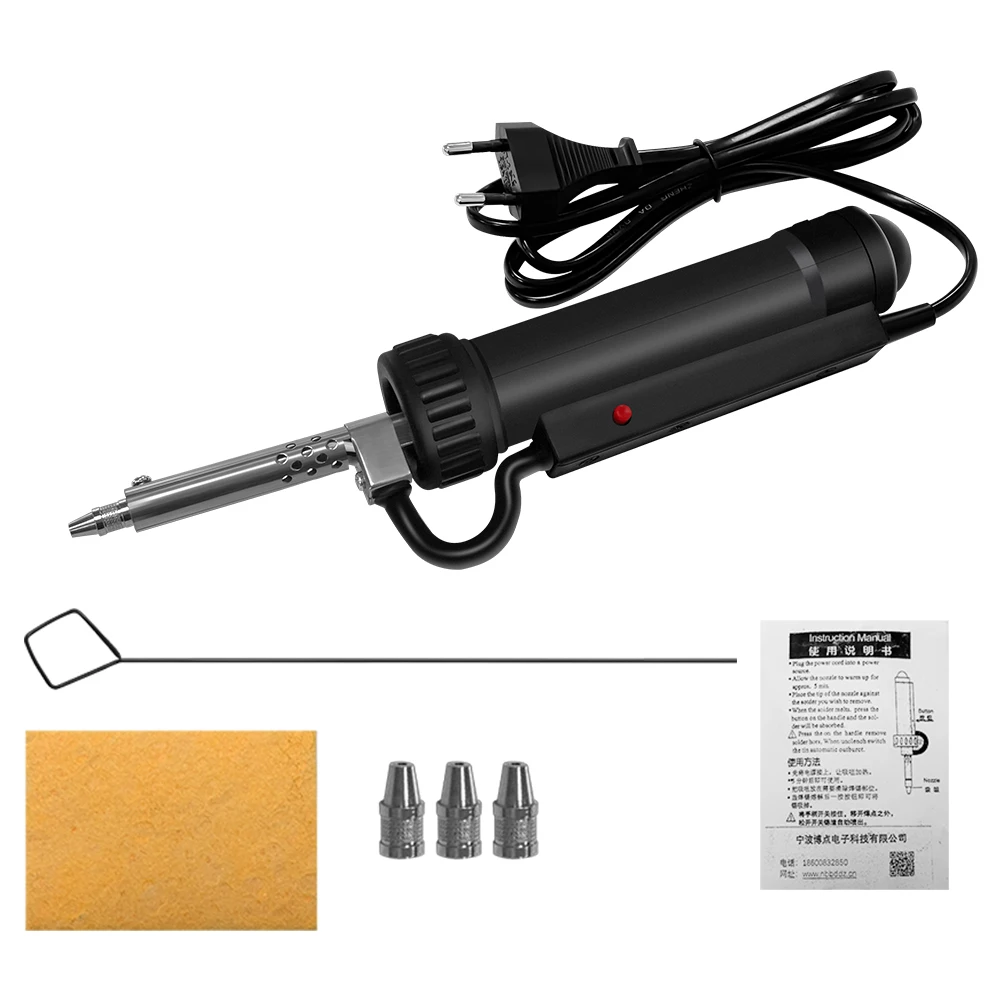 BBT-680 Electric Vacuum Solder Sucker Portable Soldering Desoldering Suction Pump Iron Gun 110V 220V Soldering Repair Tool