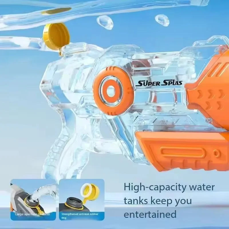 MINI ความจุสูงปืนฉีดน้ําสําหรับเด็กผู้ใหญ่ Long Range Watergun ฤดูร้อน Water Blaster ของเล่น Super Soaker สําหรับสระว่ายน้ําชายหาด
