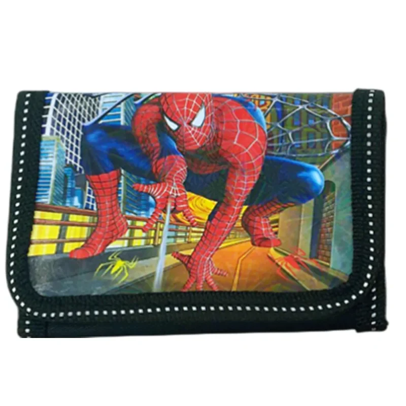 Disney-Avengers Carteira para crianças, Vingadores, Homem-Aranha, Mickey, Figura Anime, Bolsa de cartas, Porta-moedas, Crianças, Toy Presente para meninos, Random One