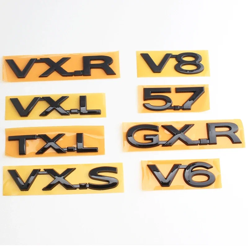 

Car Trunk Emblem Sticker for Toyota V6 V8 5.7 GXR VXR TXL VXL VXS GXRi VXRi Letter Land Cruiser Prado Decal Accessories