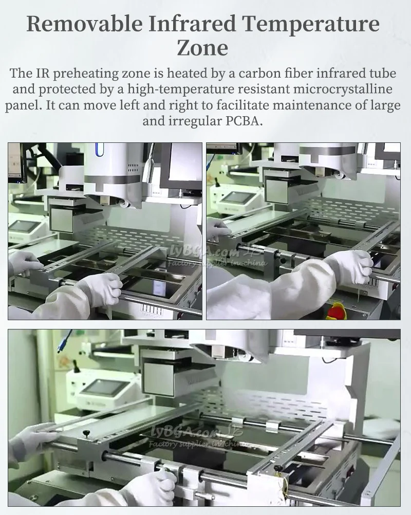 -R730A Big Board Optical Alignment Industrial BGA Rework Solder Station Semi-Automatic Soldering Machine 7.5KW for SMD Rework
