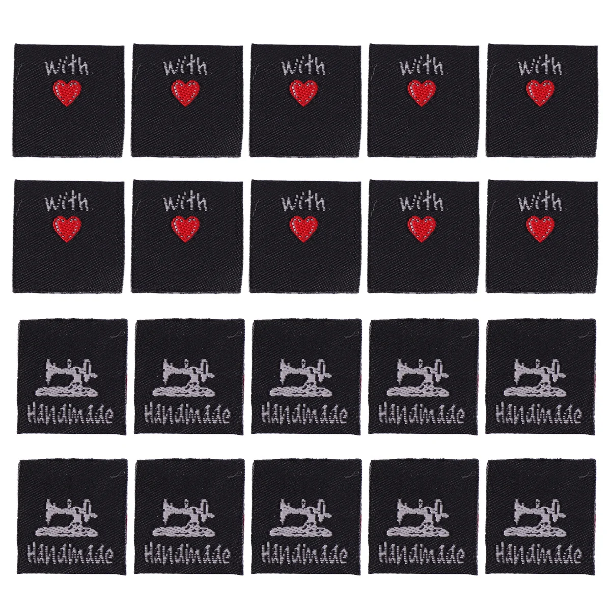 

100pcs Cloth Labels Handmade Sewing Tags For Clothing Accessories Knitting Crafts Garments Diy Soft Non-Fraying