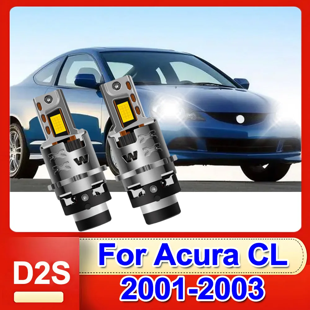 

For Acura CL 2001-2003 LED Headlight 2x D2S D2R Bright White 1:1 Size High Intensity 3570 CSP CHIPS Headlamps