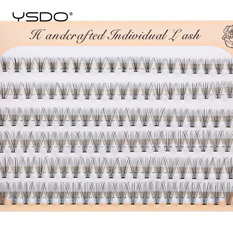 وصلات رموش فردية مع حجم الحزم ، أقلام رصاص روسية طبيعية ، رموش اصطناعية ، مجموعة 10 D ، مجموعة 20 D ، 6 صفوف #2