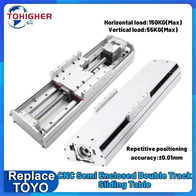 Replace TOYO XYZ Axis Linear Semi Closed Module Dust Proof Enclosed Sliding Table EGH25R Dual Rail Single Axis Actuator