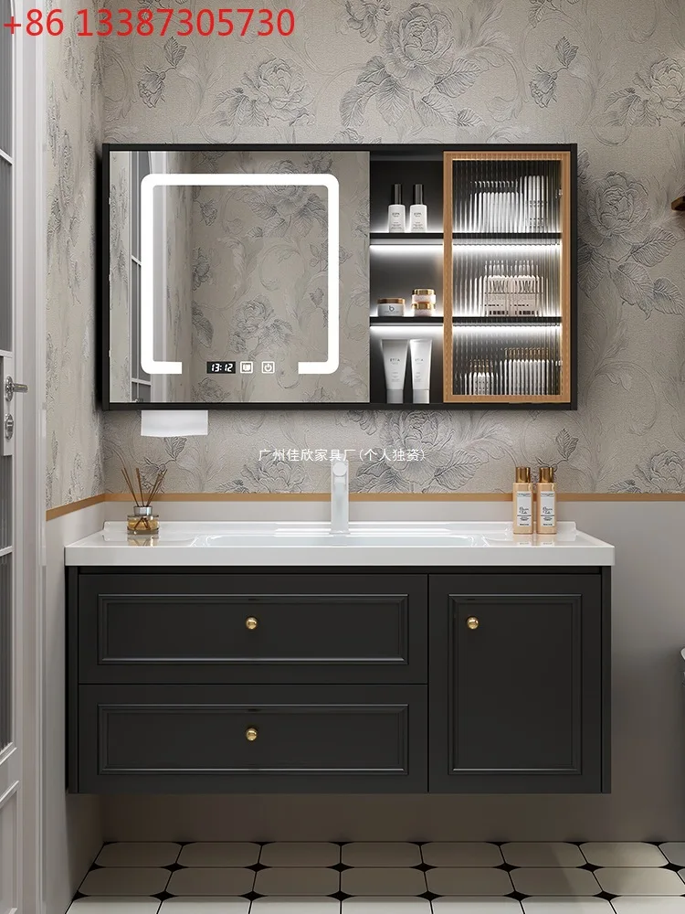 

New bathroom cabinet combination ceramic integrated basin hand washbasin cabinet toilet washstand