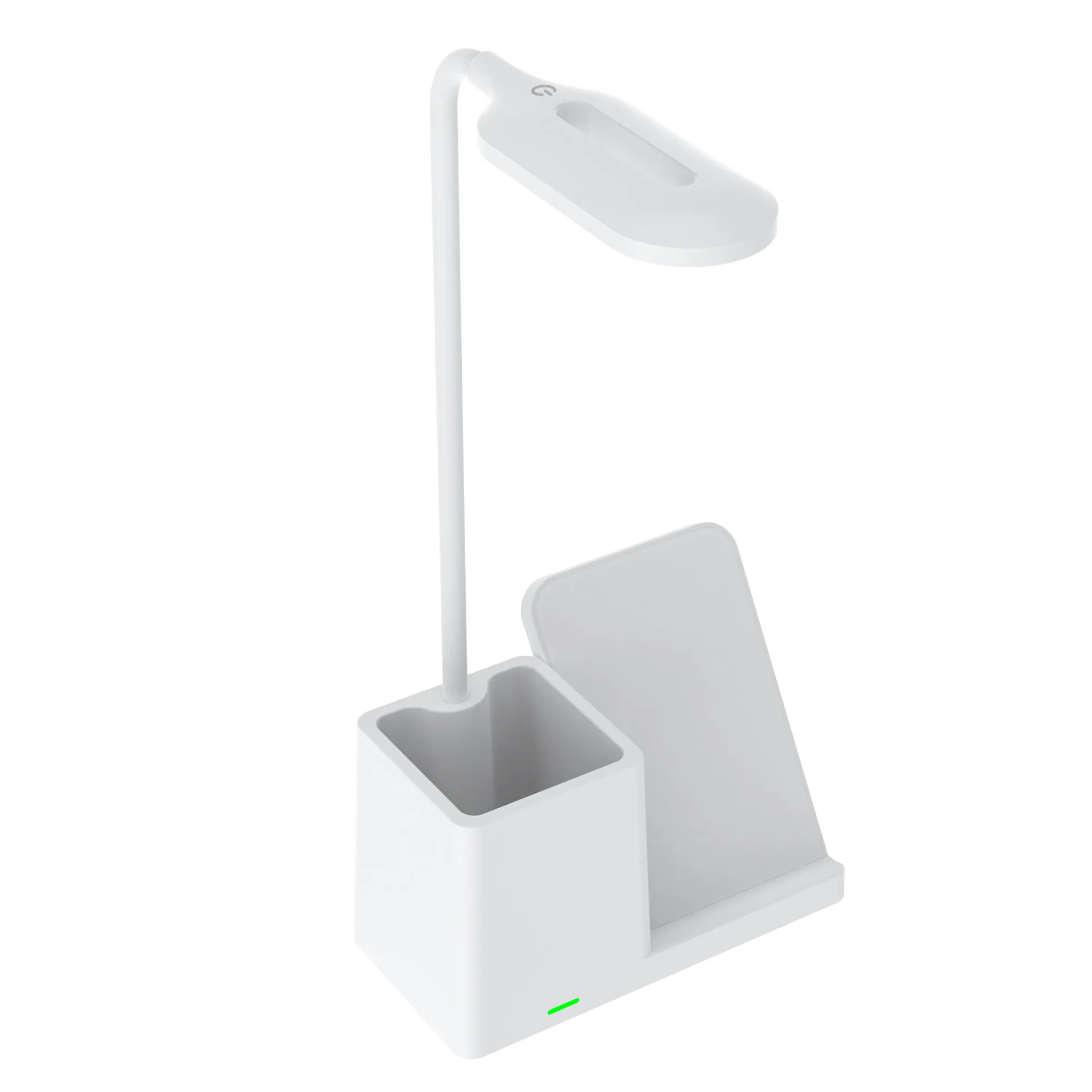 3-in-1 15W Phone Holder Wireless Charger Pen Holder Gooseneck LED Table Lamp for kids Adults