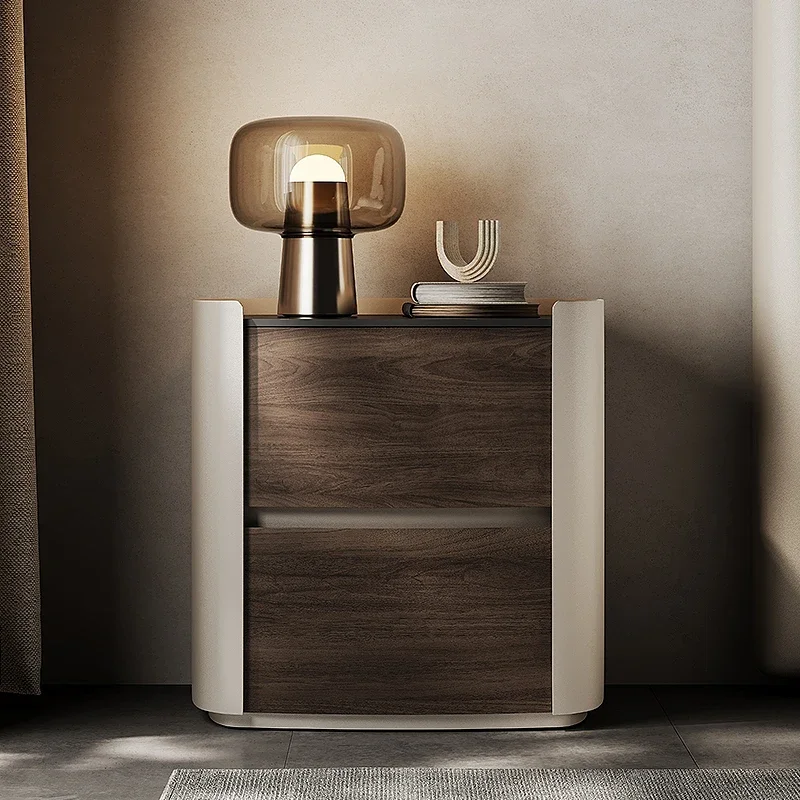 Luxury simple bedside table Modern storage Italian style bedside table Exquisite fashion dormitory bedroom furniture