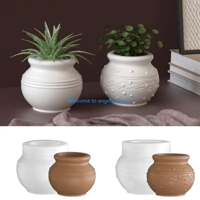 

X4YC Reusable Silicone Mold for Crafting Miniature Pots and Decorative Ornaments