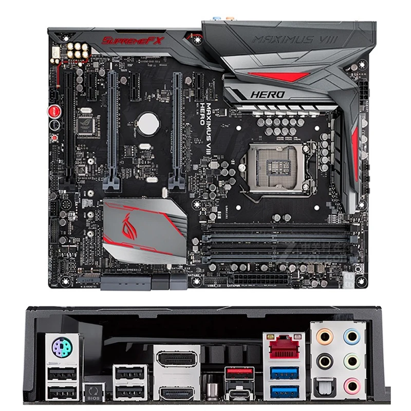 

Материнская плата Intel Z170 MAXIMUS VIII HERO M8H Б/у оригинальная LGA1151 LGA 1151 DDR4 64 ГБ M.2 NVME USB3.0 SATA3