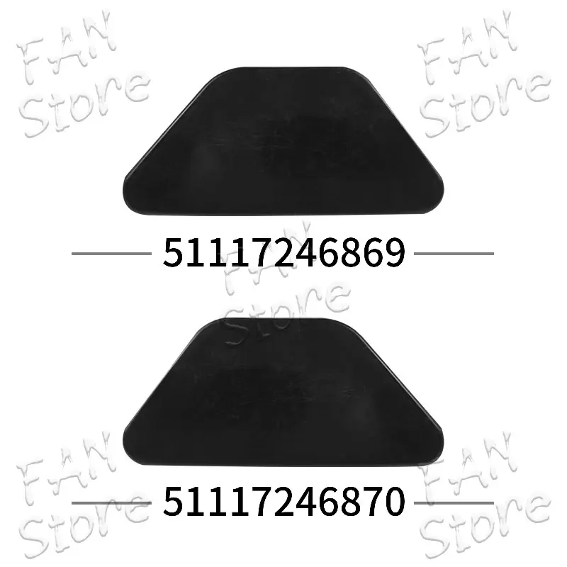 Car Front Bumper Headlight Washer Nozzle Cover Washer Cap Without Bracket For BMW F10 F18 51117246869 51117246870 High Qualit