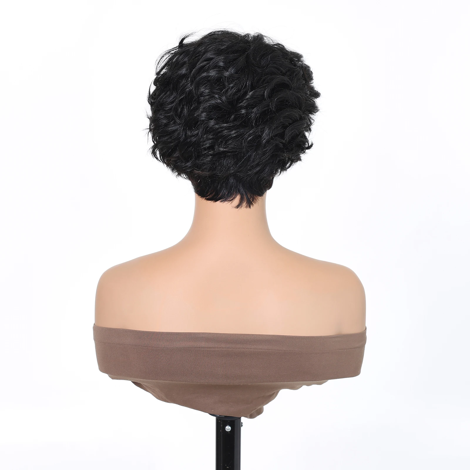 Picture 3: Lace Front Human Hair Wigs Short Bob Wavy Wig Pre Plucked Natural Hairline 100% Remy Hair For Black Women Brazilian Body Wave