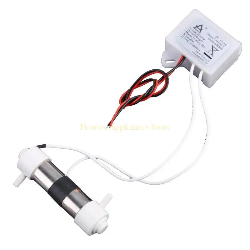 D0AB AC220V 200mg أنبوب مولد الأوزون لـ DIY معالجة المياه المعالجة المنقى