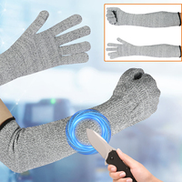 Breathable HPPE Cut Resistant Anti-Puncture Gloves Arm Protection Gloves Arm Sleeve  Long Arm Cover Work Safety Protective