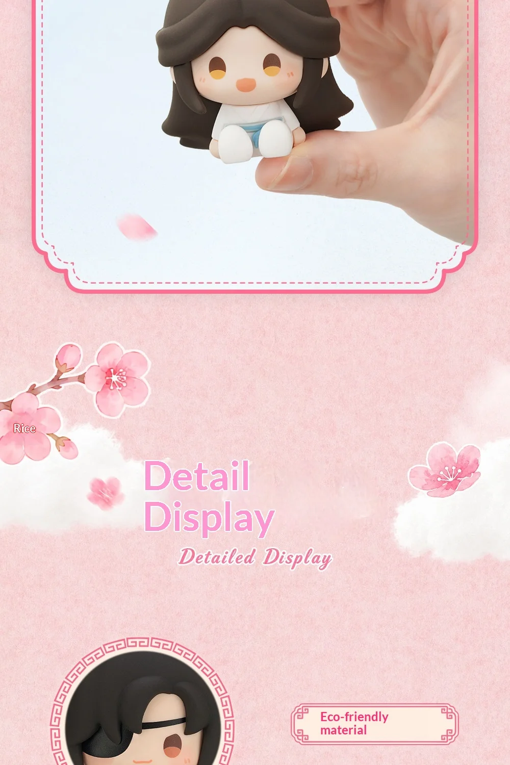 Echte Heaven Official's Blessing TGCF One Thought Blooms Blind Box Mini-Sitzfigur, Schreibtischdekoration, Sammlerstück, Geschenk – Detail 17