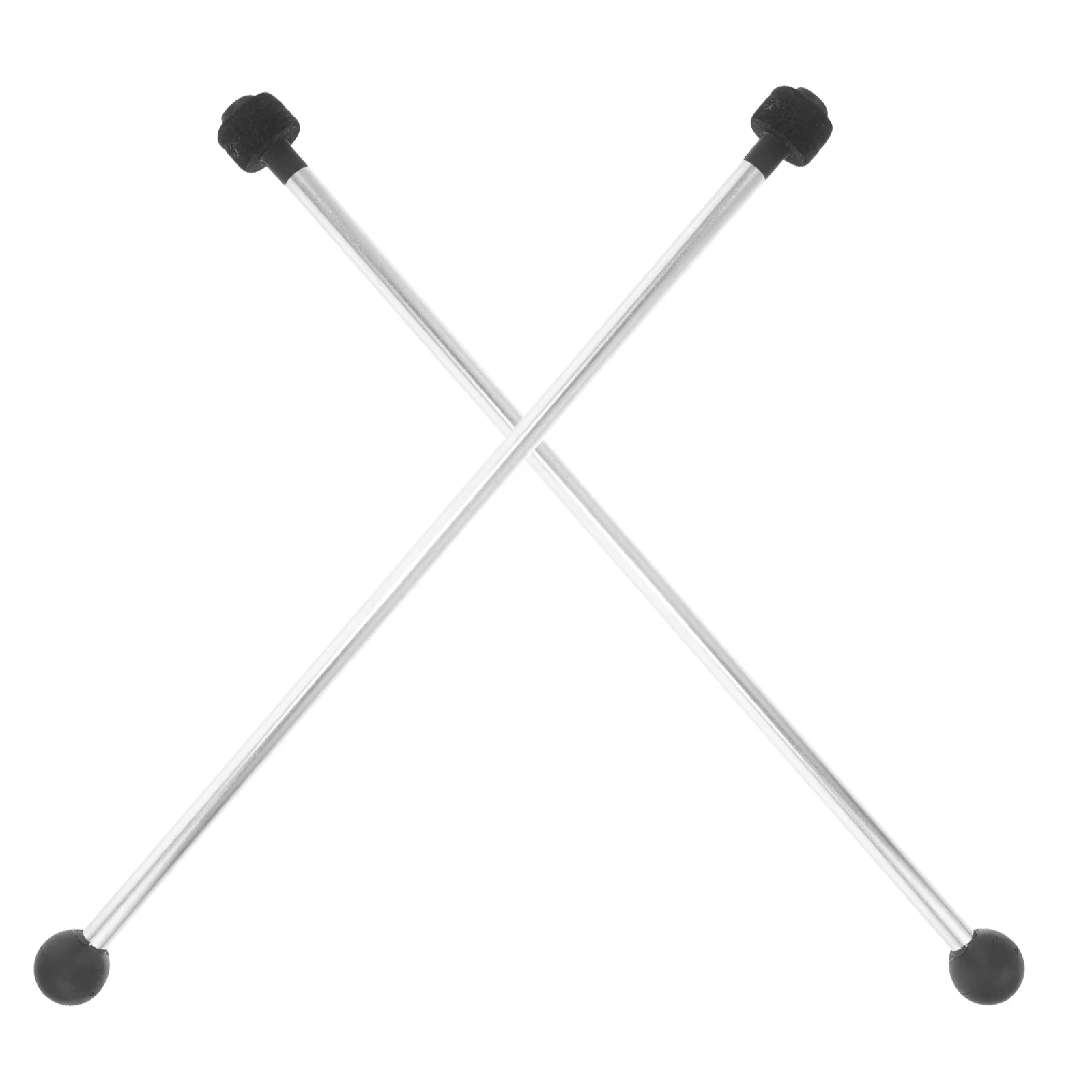 

2pcs Double Head Mallet Rubber Tip Felt Wrapped For Marimba Tongue Drum Xylophone Percussion Instrument Accessories