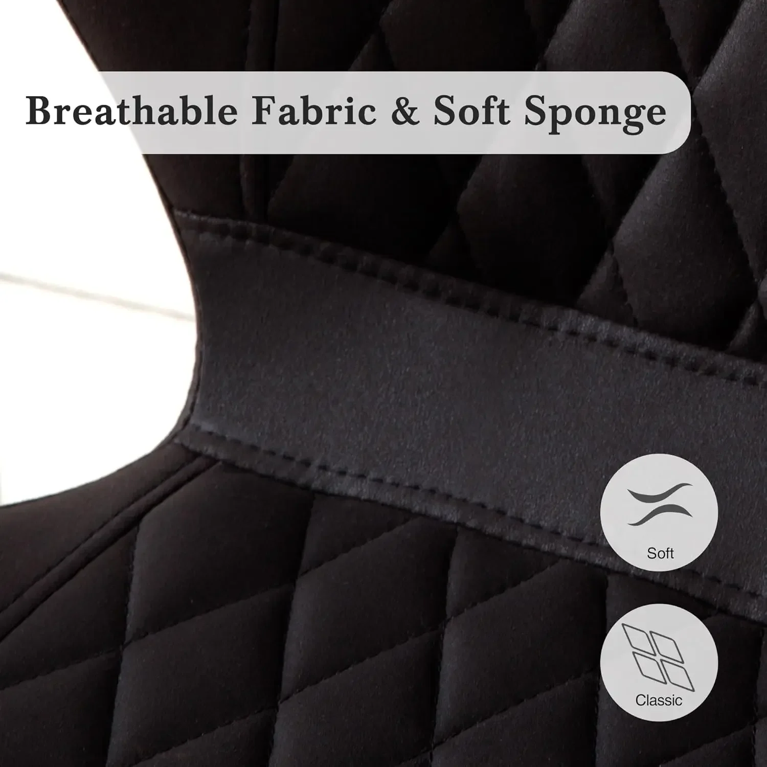 Black Bar Stools Set of 4, Modern Swivel Counter Height Barstools with Back for Kitchen Island Chairs