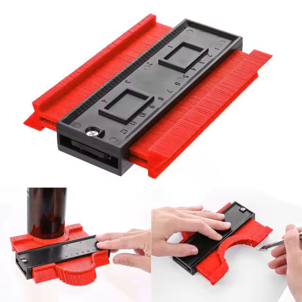 Shape Contour Gauge Measuring Tool Adjustable Lock Ceramic Tiling Tile Table Corner Profile Cutting Tool Contour Copy Duplicator
