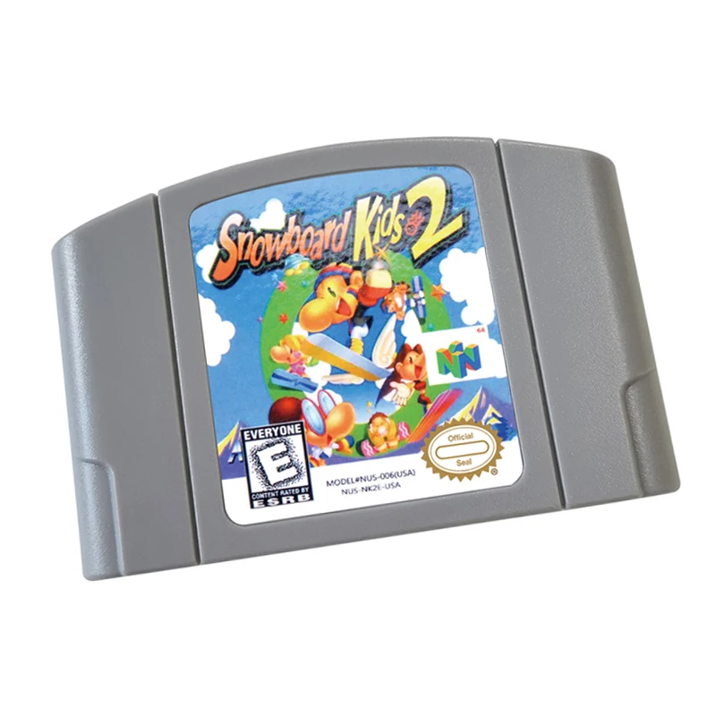 N64 games Cartridge-Snowboard Kids 2NTSC Version Retro Games reconstructed