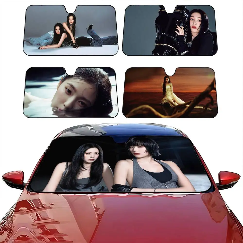 

R-Red VelvetIrene Squad I-Irene и Seulgi Автомобильный солнцезащитный козырек Солнцезащитный козырек для окна Солнцезащитный крем Переднее лобовое стекло Внутренняя передняя перегородка Солнцезащитный козырек