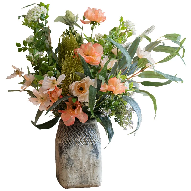 Simulation dried flower bouquet, fake flower living room home decoration