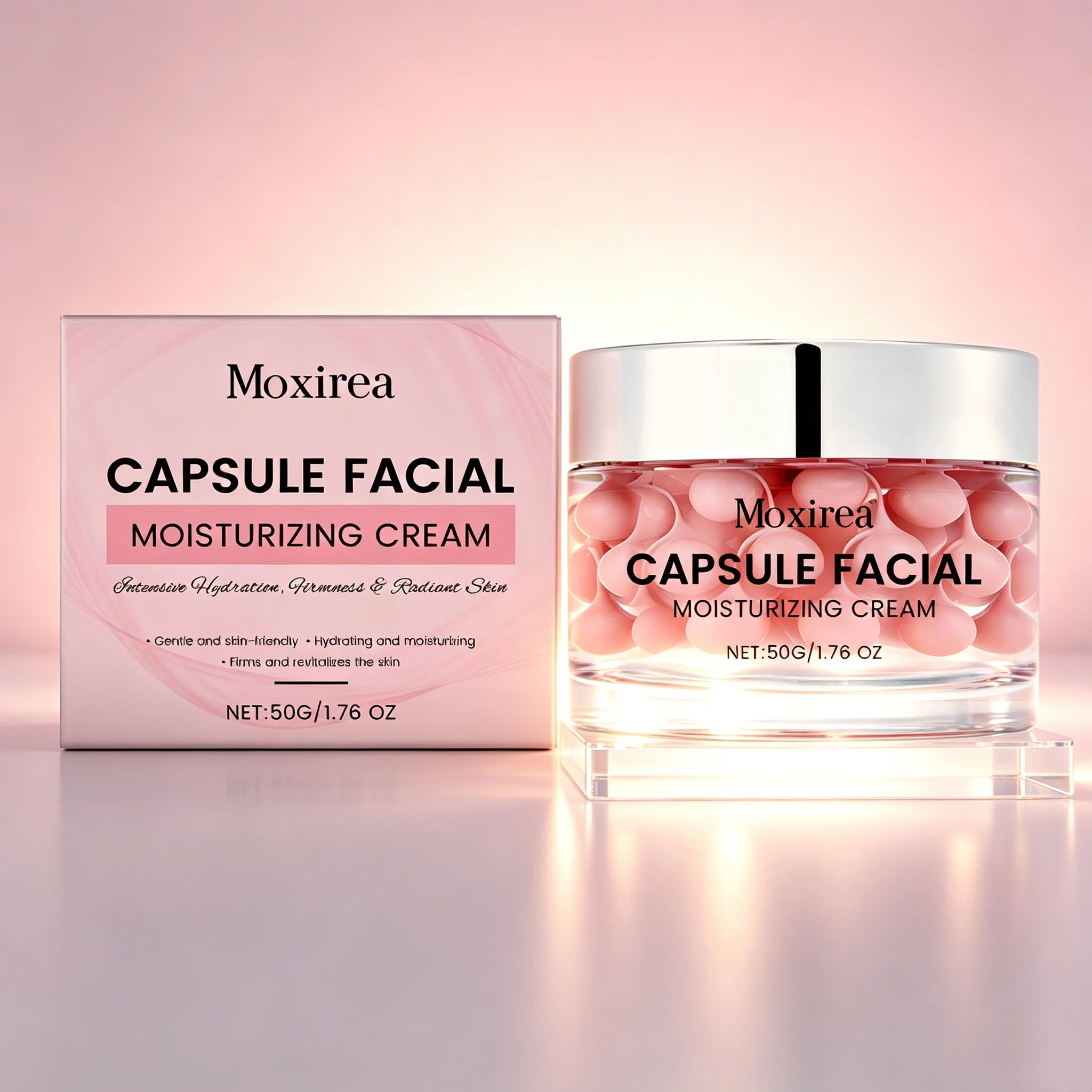Face Capsule Cream For Woman Lasting Brightening Nourish Tightening Reducing Fine Lines Korean Gentle Facial Moisturizing Creams