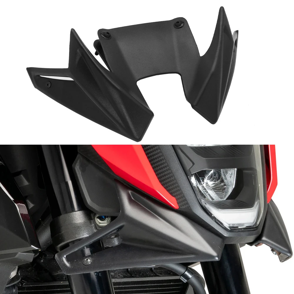 

Motorcycle Sport Downforce Spoiler Naked Front Spoilers Aerodynamic Wing Deflector For Honda CB500 Hornet CB 500 2024-2025